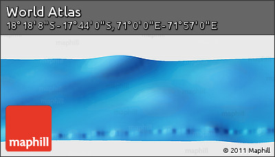 Physical Panoramic Map of the Area around 18° 1' 4" S, 71° 28' 29" E