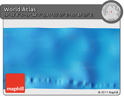 Shaded Relief 3D Map of the Area around 18° 1' 4" S, 72° 19' 29" E