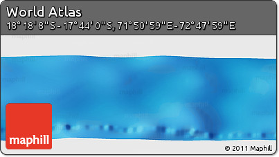 Physical Panoramic Map of the Area around 18° 1' 4" S, 72° 19' 29" E