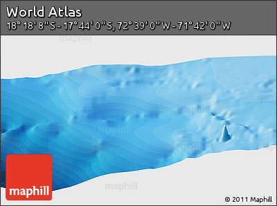 Political Panoramic Map of the Area around 18° 1' 4" S, 72° 10' 30" W