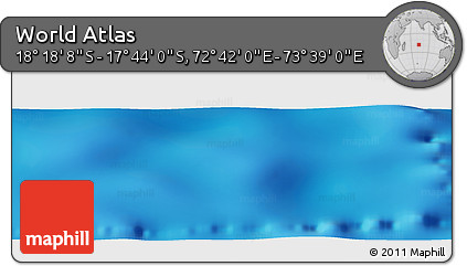 Physical Panoramic Map of the Area around 18° 1' 4" S, 73° 10' 30" E