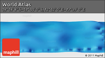 Physical Panoramic Map of the Area around 18° 1' 4" S, 73° 10' 30" E