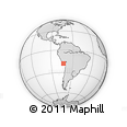 Outline Map of the Area around 18° 1' 4" S, 73° 1' 30" W, rectangular outline