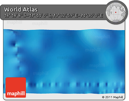 Physical 3D Map of the Area around 18° 1' 4" S, 74° 1' 30" E
