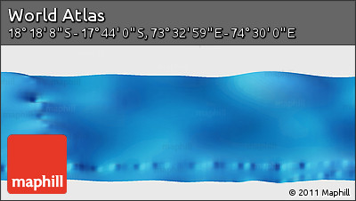 Physical Panoramic Map of the Area around 18° 1' 4" S, 74° 1' 30" E
