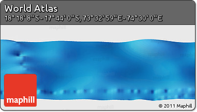 Physical Panoramic Map of the Area around 18° 1' 4" S, 74° 1' 30" E