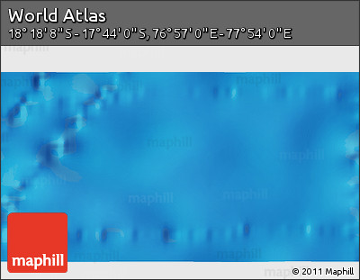 Physical 3D Map of the Area around 18° 1' 4" S, 77° 25' 30" E