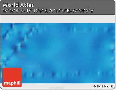 Physical 3D Map of the Area around 18° 1' 4" S, 77° 25' 30" E