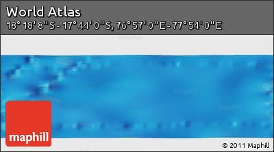 Physical Panoramic Map of the Area around 18° 1' 4" S, 77° 25' 30" E