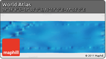 Physical Panoramic Map of the Area around 18° 1' 4" S, 77° 25' 30" E