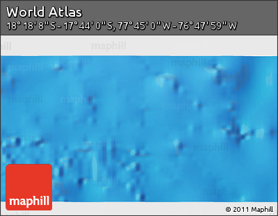 Physical 3D Map of the Area around 18° 1' 4" S, 77° 16' 30" W