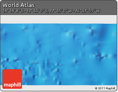 Physical 3D Map of the Area around 18° 1' 4" S, 77° 16' 30" W