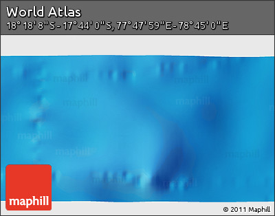 Shaded Relief 3D Map of the Area around 18° 1' 4" S, 78° 16' 30" E