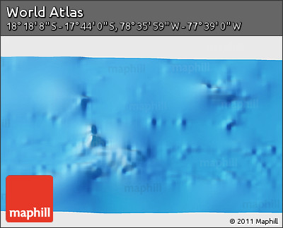 Physical 3D Map of the Area around 18° 1' 4" S, 78° 7' 30" W