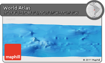 Political Panoramic Map of the Area around 18° 1' 4" S, 78° 7' 30" W