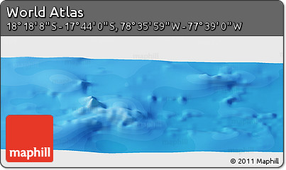 Political Panoramic Map of the Area around 18° 1' 4" S, 78° 7' 30" W