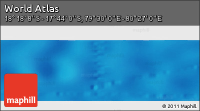 Physical Panoramic Map of the Area around 18° 1' 4" S, 79° 58' 29" E