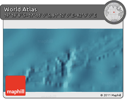 Satellite 3D Map of the Area around 18° 1' 4" S, 81° 40' 30" E