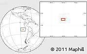 Blank Location Map of the area around 18° 1' 4" S, 83° 13' 29" W