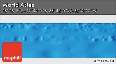Physical Panoramic Map of the Area around 18° 1' 4" S, 83° 13' 29" W