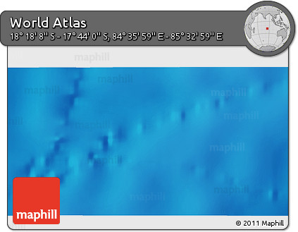Physical 3D Map of the Area around 18° 1' 4" S, 85° 4' 29" E