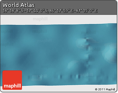 Satellite 3D Map of the Area around 18° 1' 4" S, 86° 46' 30" E
