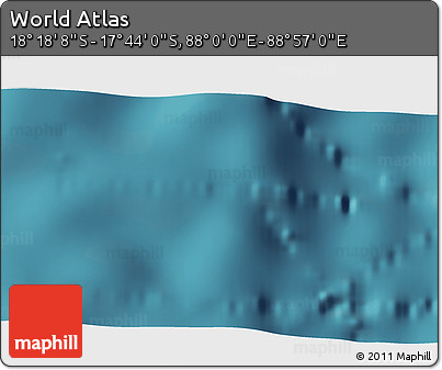 Satellite 3D Map of the Area around 18° 1' 4" S, 88° 28' 29" E