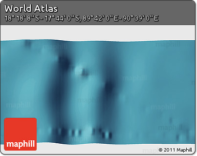 Satellite 3D Map of the Area around 18° 1' 4" S, 90° 10' 30" E