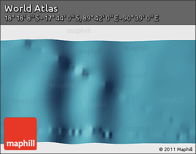Satellite 3D Map of the Area around 18° 1' 4" S, 90° 10' 30" E