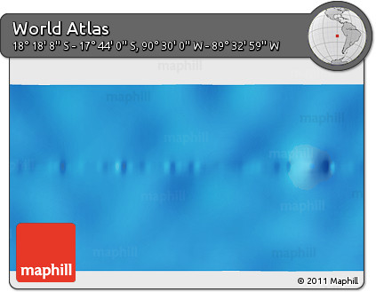 Shaded Relief 3D Map of the Area around 18° 1' 4" S, 90° 1' 30" W