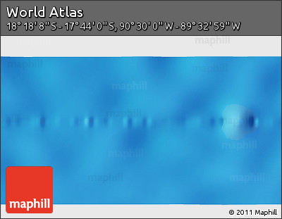 Shaded Relief 3D Map of the Area around 18° 1' 4" S, 90° 1' 30" W