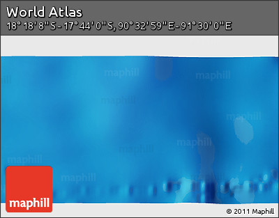 Shaded Relief 3D Map of the Area around 18° 1' 4" S, 91° 1' 30" E