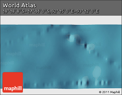 Satellite 3D Map of the Area around 18° 1' 4" S, 92° 43' 29" E