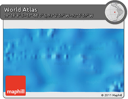 Physical 3D Map of the Area around 18° 1' 4" S, 92° 34' 29" W