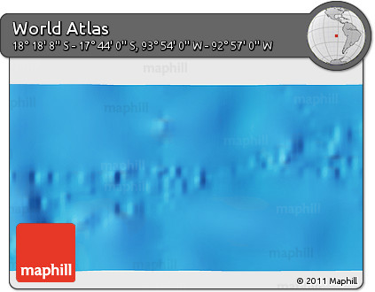 Physical 3D Map of the Area around 18° 1' 4" S, 93° 25' 30" W