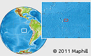 Physical Location Map of the area around 18° 1' 4" S, 93° 25' 30" W