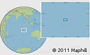 Savanna Style Location Map of the area around 18° 1' 4" S, 94° 25' 30" E