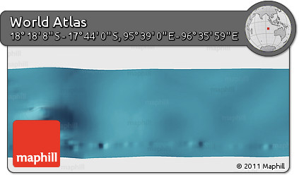 Satellite Panoramic Map of the Area around 18° 1' 4" S, 96° 7' 30" E