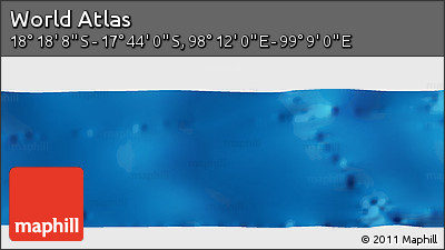 Physical Panoramic Map of the Area around 18° 1' 4" S, 98° 40' 30" E