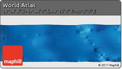 Physical Panoramic Map of the Area around 18° 1' 4" S, 98° 40' 30" E