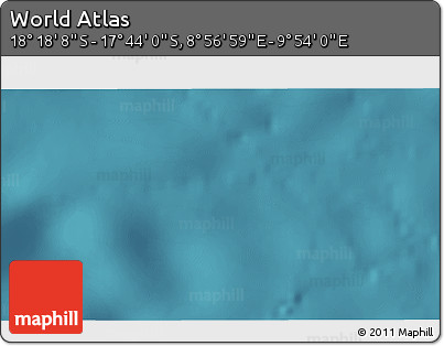 Satellite 3D Map of the Area around 18° 1' 4" S, 9° 25' 30" E
