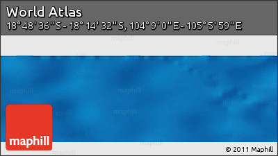 Physical Panoramic Map of the Area around 18° 31' 34" S, 104° 37' 30" E