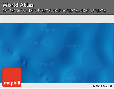 Shaded Relief 3D Map of the Area around 18° 31' 34" S, 106° 19' 29" E
