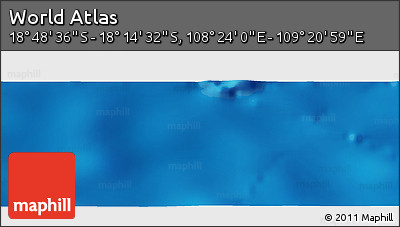 Physical Panoramic Map of the Area around 18° 31' 34" S, 108° 52' 30" E