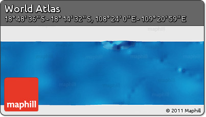Physical Panoramic Map of the Area around 18° 31' 34" S, 108° 52' 30" E