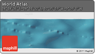 Satellite Panoramic Map of the Area around 18° 31' 34" S, 10° 7' 30" W