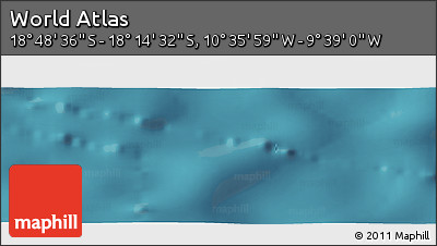 Satellite Panoramic Map of the Area around 18° 31' 34" S, 10° 7' 30" W
