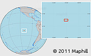 Gray Location Map of the area around 18° 31' 34" S, 110° 25' 30" W