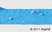 Physical Panoramic Map of the area around 18° 31' 34" S, 110° 25' 30" W
