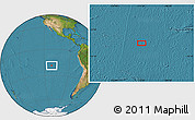 Satellite Location Map of the area around 18° 31' 34" S, 111° 16' 30" W
